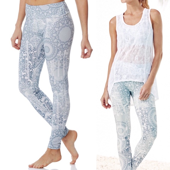 Peony Pants - Peony Lace Print Leggings
